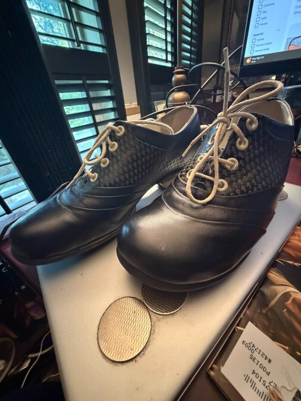 John Fluevog Hopes Promise Black and White shoe - DISCONTINUED